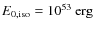 $E_{\rm0,iso} =10^{53}~ {\rm erg}$
