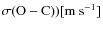 $\sigma({\rm O-C)}) [{\rm {m~s}^{-1}}]$