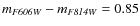 $m_{\it F606W}-m_{\it F814W}=0.85$