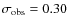 ${\sigma_{\rm obs}}=0.30$