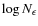 $\log N_{\epsilon}$