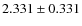 $2.331\pm 0.331$