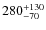 $\rm 280^{+130}_{-70}$