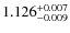 $1.126^{\rm +0.007}_{-0.009}$