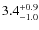 $3.4^{\rm +0.9}_{-1.0}$