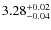 $3.28^{\rm +0.02}_{-0.04}$