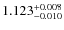 $1.123^{\rm +0.008}_{-0.010}$