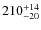 $210^{\rm +14}_{-20}$