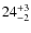 $24^{\rm +3}_{-2}$