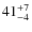 $41^{\rm +7}_{-4}$