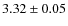 $3.32 \pm 0.05$