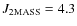 $J_{\rm 2MASS} = 4.3$