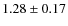 $1.28\pm 0.17$
