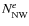 $N_{\rm NW}^{e}$