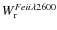 $W_{{\rm r}}^{Fe {\sc ii}\lambda2600}$