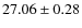 $27.06 \pm 0.28$