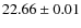 $22.66 \pm 0.01$