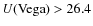 $U({\rm Vega})>26.4$