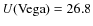 $U({\rm Vega})=26.8$
