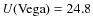 $U({\rm Vega})=24.8$
