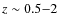 $z\sim 0.5{-}2$