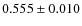 $0.555\pm0.010$