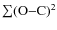 $\sum({\rm O}{-}{\rm C})^2$