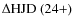 $\Delta \rm HJD~(24+)$