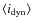 $\langle i_{\rm dyn}\rangle$