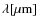 $\lambda [{\rm\mu m}]$