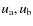 $u_{\rm a}, u_{\rm b}$
