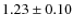 $1.23 \pm 0.10$