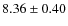 $8.36 \pm 0.40$