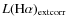 $L(\rm {H}\alpha)_{\rm {ext corr}}$