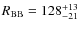 $R_{\rm BB} = 128^{+13}_{-21}$