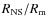$R_{\rm NS}/R_{\rm m}$