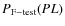 $P_{\rm F-test}(PL)$