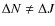 $\Delta N \neq \Delta J$