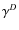 $\gamma ^D$