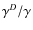 $\gamma ^D/\gamma$