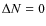 $\Delta N =0$