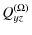 $\displaystyle Q_{yz}^{(\Omega)}$