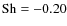 ${\rm Sh}=-0.20$