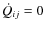 $\dot{Q}_{ij}=0$