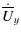 $\displaystyle \dot{\overline{U}}_y$