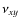 $\nu_{xy}$