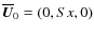 $\overline{\vec U}_0=(0,Sx,0)$