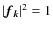 $\vert\vec{f}_{\vec{k}}\vert^2 = 1$
