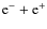 ${\rm e}^{-}+{\rm e}^{+}$