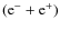 $({\rm e}^-+{\rm e}^+)$